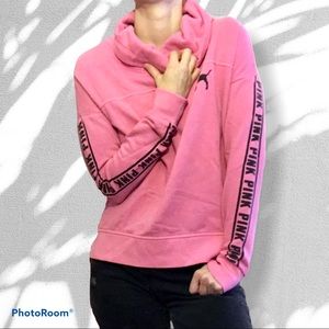 Pink Cowl-neck sweatshirt